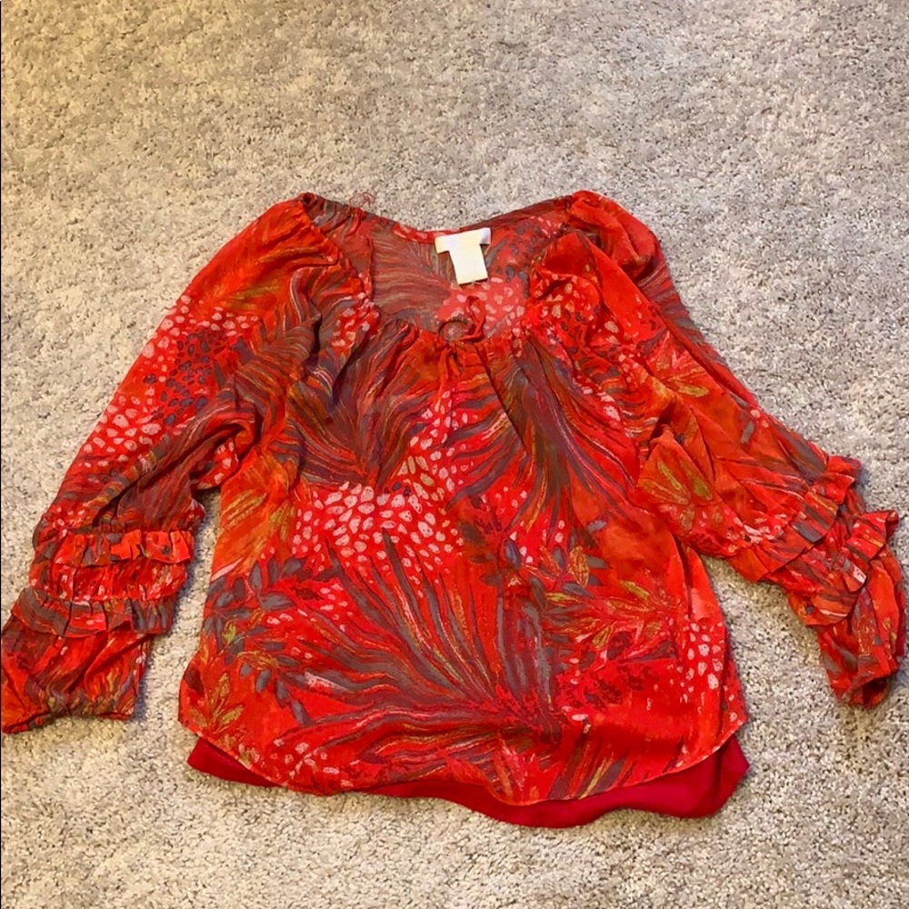MM Couture printed blouse